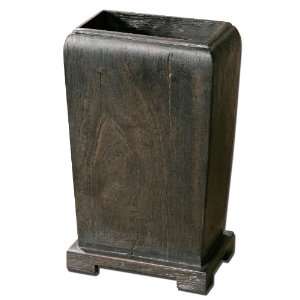  Uttermost 17 Madoc, Planter Tural Wood With A Dark Walnut 