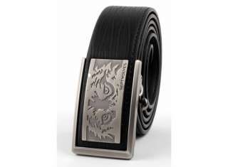 NWT Mens Style Belt Leather Fashion Wolf Totem 30 50  