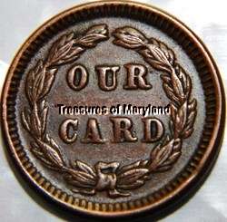 OLD US CIVIL WAR TOKEN 1863 UNION FANTASTIC COIN  