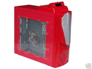 TRBE1 Red Gaming Computer Case W/550 Watt PS TOP LCD  