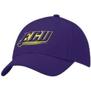   East Carolina Pirates Purple Swoosh II Flex Fit Hat