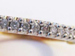   16 Real Diamonds Single Hoop Earring 2.2 Grams Scrap or Wear  