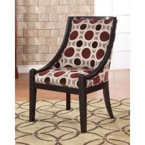  Powell Mulberry & Grey High Back Accent Chair, 20 1/2 Seat 