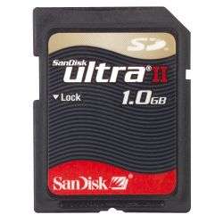 SanDisk 1GB Ultra II Secure Digital Card  