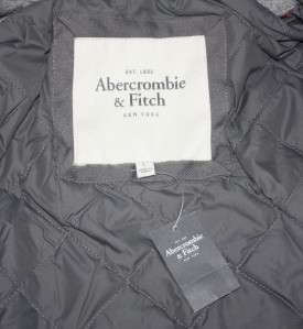 NWT $240 Abercrombie Fitch Womens Peacoat Coat Jacket L  