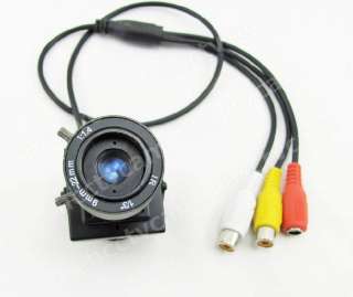 Mini 540TVL Sony CCD Audio Color Camera Mic 9 22mm Lens  