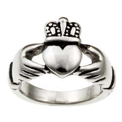 Stainless Steel Claddagh Ring  