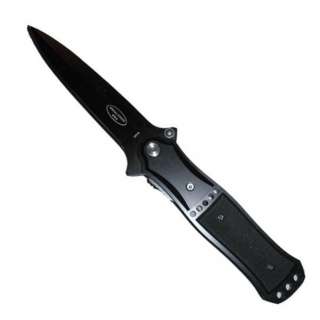 Black Special Forces Italian Stiletto Style Knife   NEW  