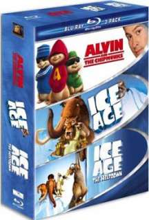 Family 3 Pack (Alvin and the Chipmunks / Ice Age / Ice Age 2) (Blu ray 