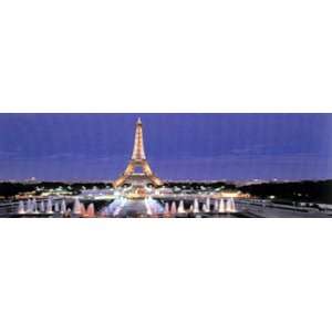  Eiffel Tower 12 X 36 Poster