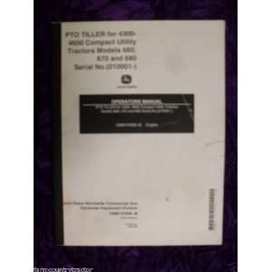   John Deere PTO Tiller for 4300/4600 OEM OEM Owners Manual John Deere