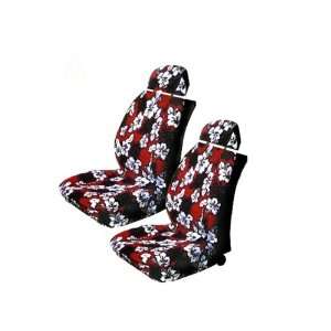 Universal Fit Hawaiian Low Back Seat Covers with Separate Headrest 
