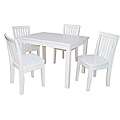 Childrens 5 piece Wooden Round Table and Chairs Set  