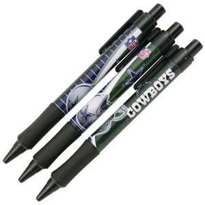  Dallas Cowboys Sof Grip 3 Pack Pen Set