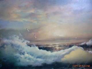 Eugene Garin.Original Oil Painting Seascape.Waves.Large  