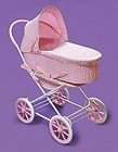 kids pink baby carriage toy doll pram stroller 3 in