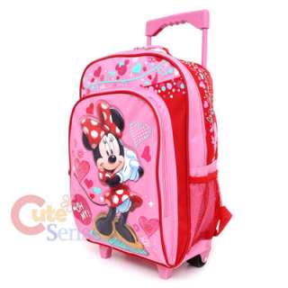 Disney Minnie Mouse Roller Backpack Large Rolling Bag  Sugar Sweet