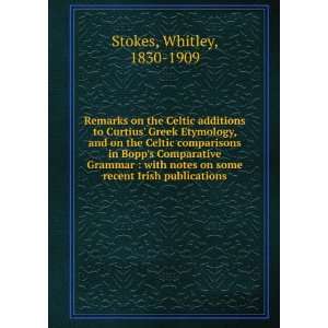  Remarks on the Celtic additions to Curtius Greek 