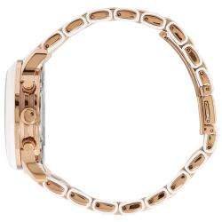   Kors Womens Two tone Rose gold Silicone Bracelet Watch  