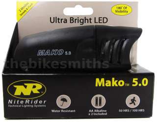   MAKO 5.0 5041 LED BIKE HEADLIGHT Front Bicycle .5 Watt Handlebar mount