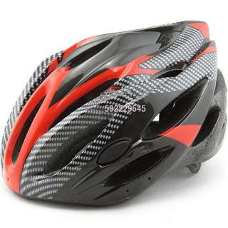 NEW Bicycle Adult Mens Bike Helmet Red carbon colour  