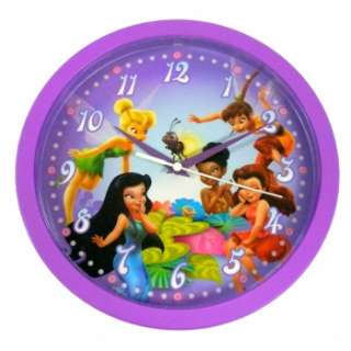 DISNEY PIXAR 10 FAIRIES TINKERBELL KIDS CHILDREN WALL CLOCK NEW 