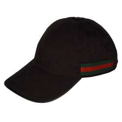 Gucci Mens Black Baseball Hat  