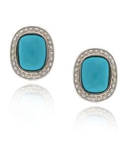 Sterling Silver Blue Turquoise Earrings  