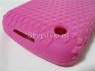blackberry curve 8520 8530 3g 9300 9330 premium bling pink silicone 