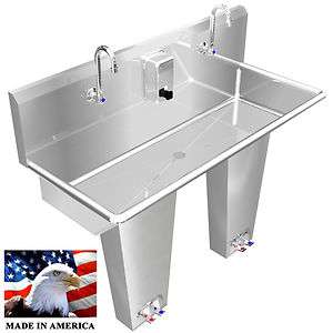 WASH UP HAND SINK 2 USERS 48 PEDAL VALVE MULTI STATION  