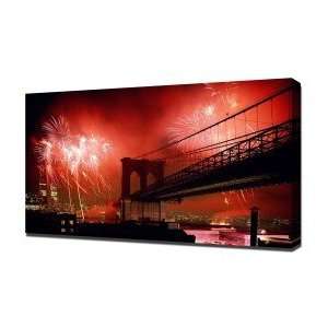   New York City   Canvas Art   Framed Size 32x48   Ready To Hang Home