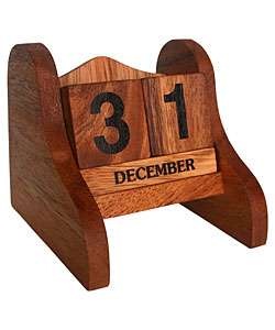 Handmade Wooden Decorative Calendar  
