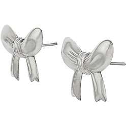 Sterling Silver Bow Earrings  
