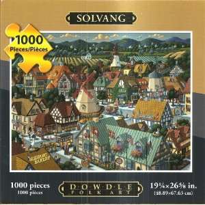  Dowdle Folk Art 1000 Piece Puzzle Solvang 19 1/4 x 26 5/8 