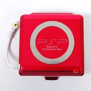    PSP 3000 2000 Rechargeable Battery 2400mAh Red Video Games