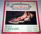 irma costanzo maja de goya guitar sexy cover nm lp