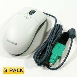 Microsoft P58 00008 Optical USB/ PS2 Mouse (Pack of 3)  