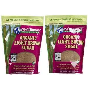 Wholesome Sweeteners Fair Trade Org Light Brown Sugar, 24 oz Pouches 