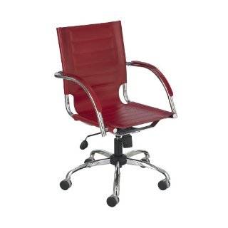Safco Flaunt Managers Chair Red Leather
