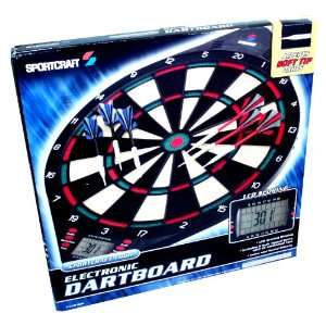   Scoring Display, 6 Soft Tipped Darts Plus 12 Additional Tips Toys