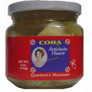 Cora Quartered & Marinated Artichoke Hearts   6 oz  