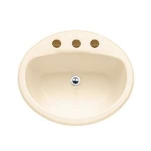   Affinity Self Rimming Countertop Sink with 8 Inch Centers, Bone Home