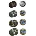 Mushroom Single Key Entrance Knob/ Deadbolt Combination 