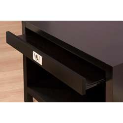 Napa Black 1 drawer Nightstand  