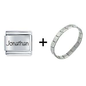  Pugster Name Jonathan Italian Charm Bracelet Pugster 