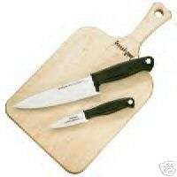 Kershaw 3 Piece Cutting Board Knife Set #KSCB3 NEW  