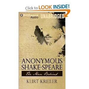  Anonymous Shake Speare The Man Behind (9781455879960 
