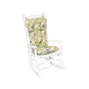   4956 Yellow Jumbo Rocking Chair Cushion Set  F