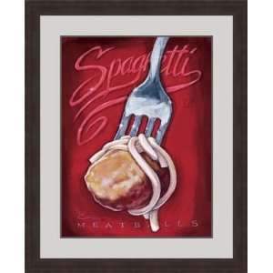 Spaghetti & Meatballs by Darrin Hoover   Framed Artwork