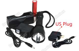 CREE Led 5 Mode Rechargeable Flashlight Torch Lamp500LM  